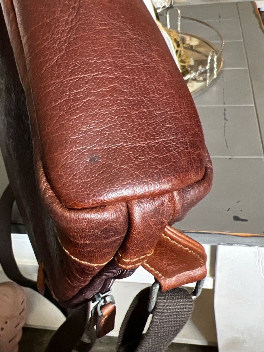 Jack Georges Small Convertible Backpack /Crossbody Leather - Picture 4 of 15